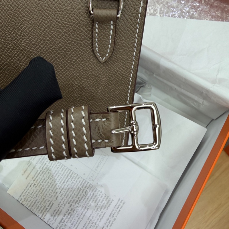 未使用品 Hermes Snap Wallet 小包包 大象灰 Epsom皮 K刻-2