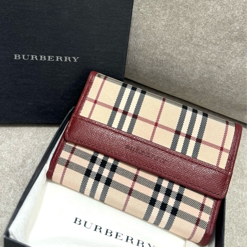 Burberry Nova 格紋三折短夾