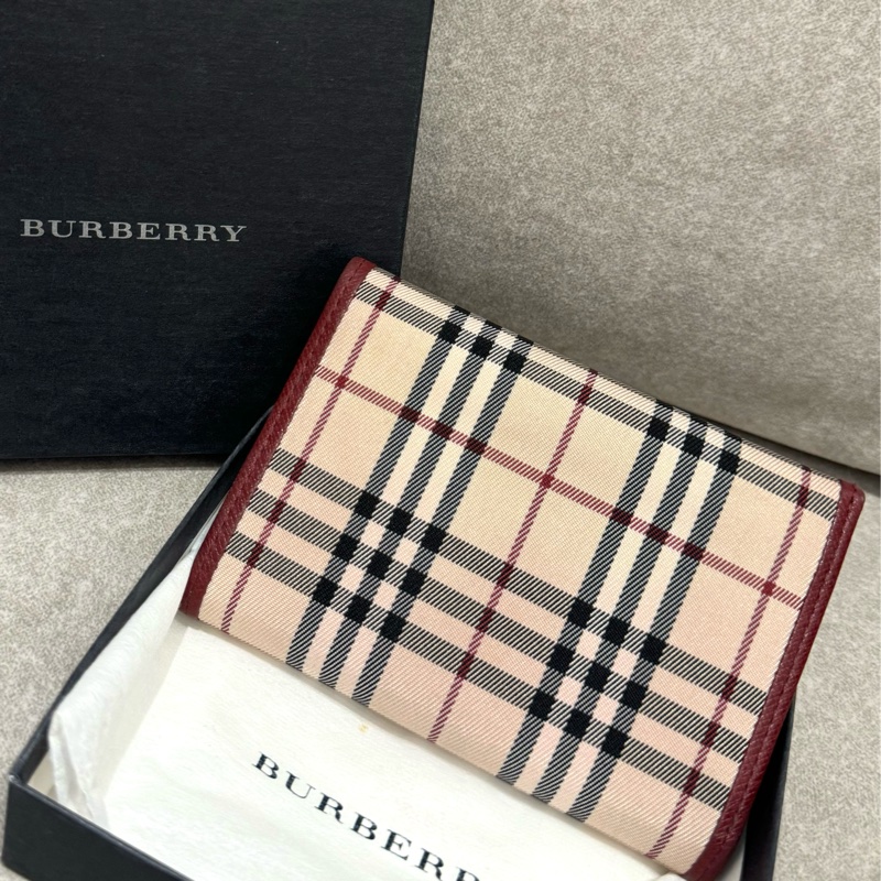 Burberry Nova 格紋三折短夾-1