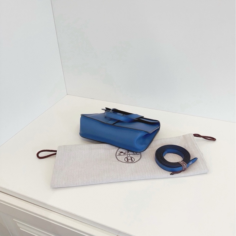 Hermes mini Halzan  瑪瑙藍色 A刻-4