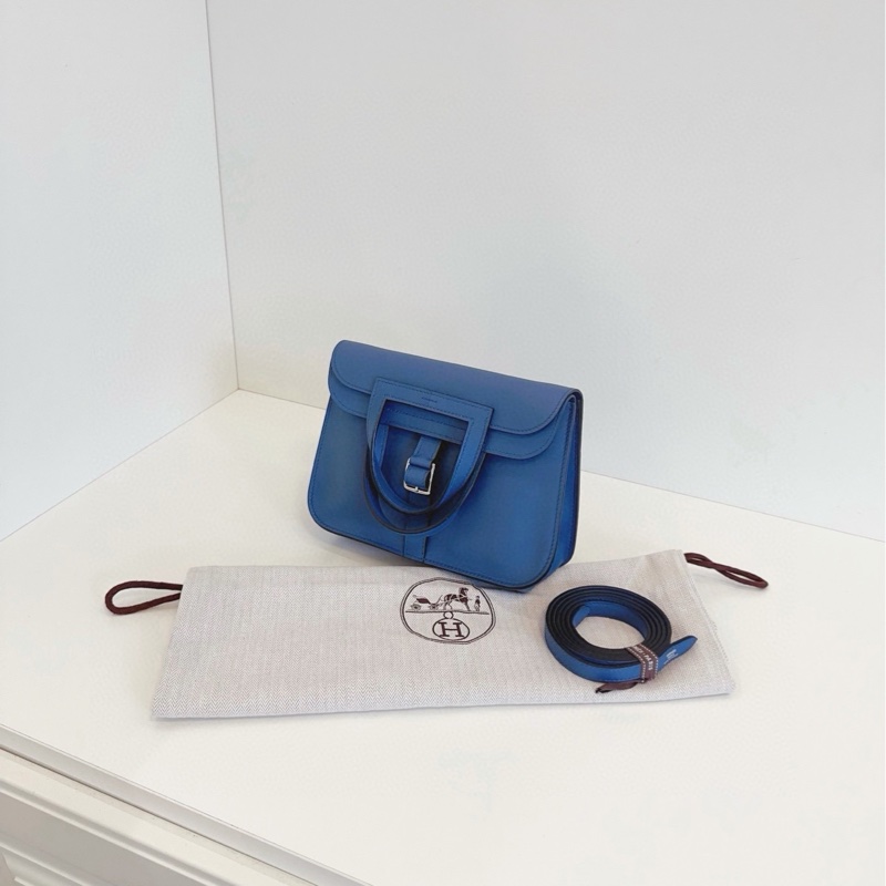 Hermes mini Halzan  瑪瑙藍色 A刻-5
