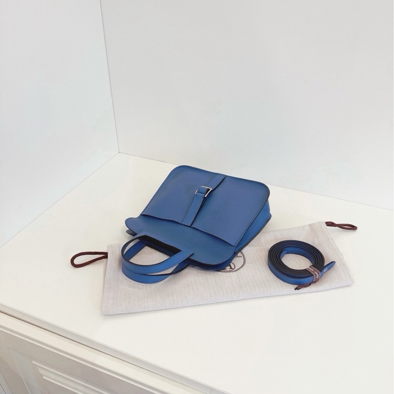 Hermes mini Halzan  瑪瑙藍色 A刻-6