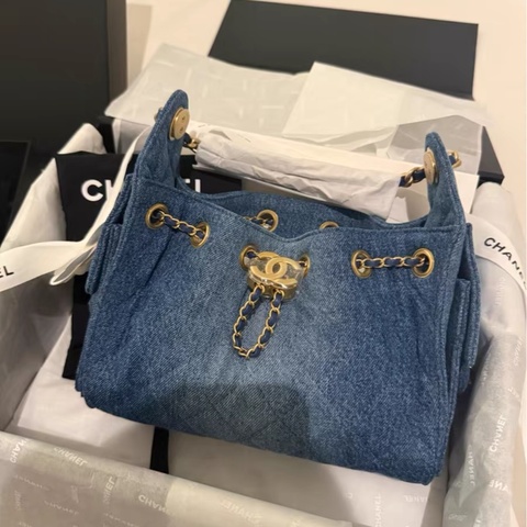 【全新 ✨ 全網最低價！】香奈兒/Chanel 25Bag 全新 Full Set 單寧牛仔 26p 小號 Jennie 同款 （下單前先詢問庫存❗️）