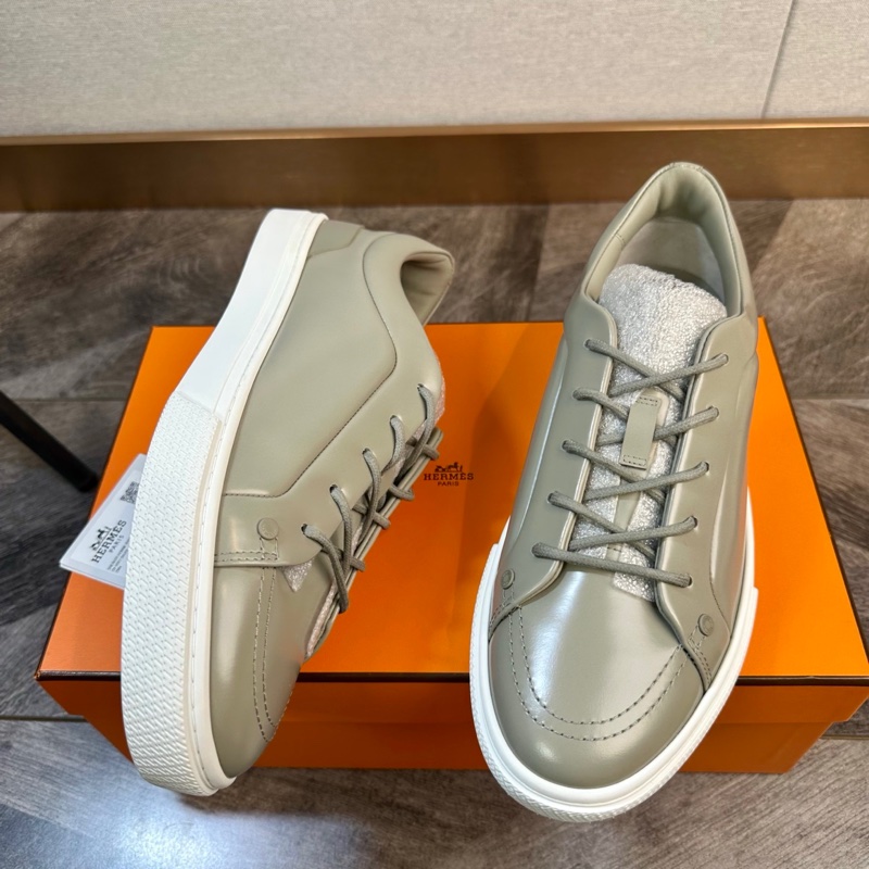 全新閒置未使用Hermes 愛馬仕 新款 Irwin 板鞋 高級鼠尾灰色42碼-2