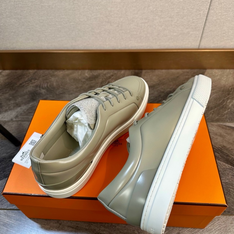 全新閒置未使用Hermes 愛馬仕 新款 Irwin 板鞋 高級鼠尾灰色42碼-4