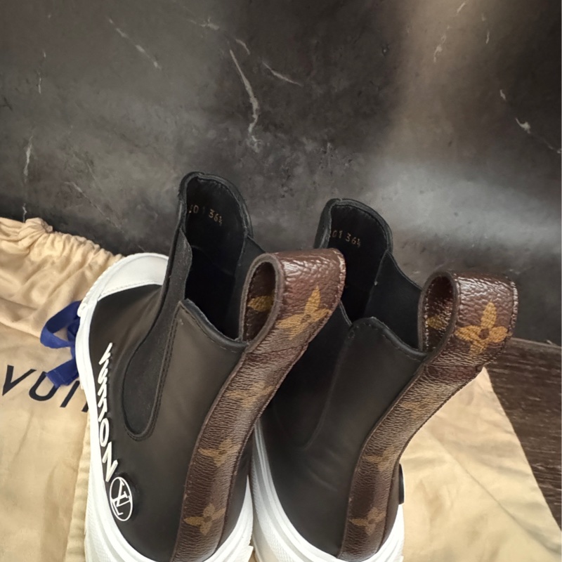 近全新LV Louis Vuitton SQUAND line 36.5運動鞋短靴增高鞋-5