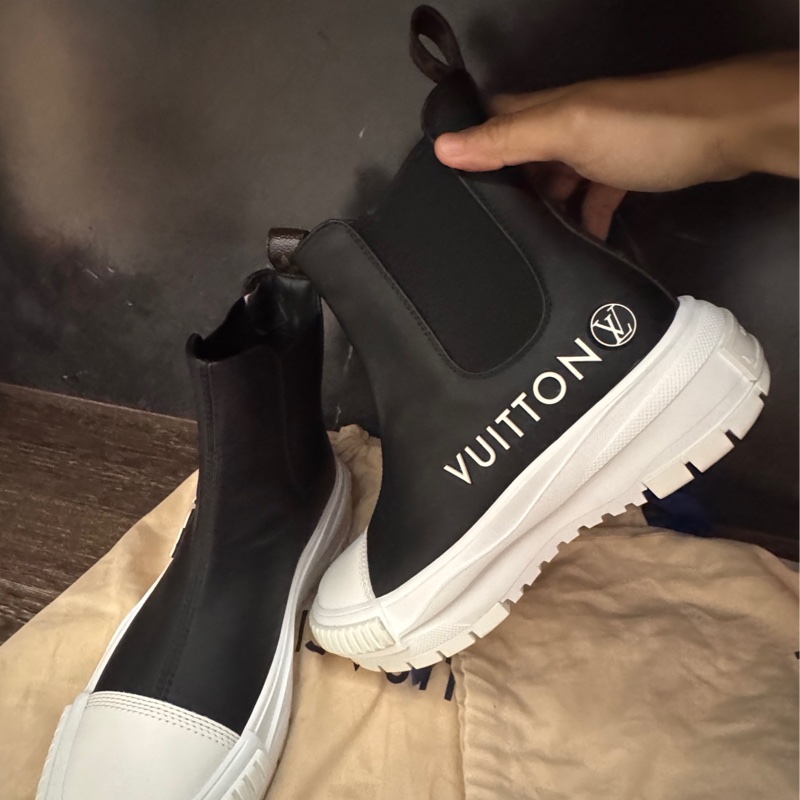 近全新LV Louis Vuitton SQUAND line 36.5運動鞋短靴增高鞋-14
