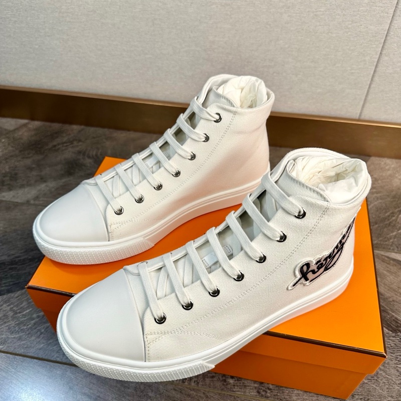 全新 Hermes 愛馬仕lllico 戰馬刺繡高幫板鞋 42碼-1