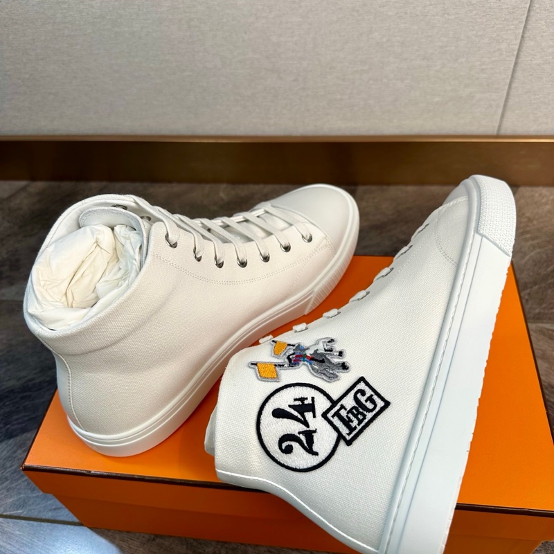 全新 Hermes 愛馬仕lllico 戰馬刺繡高幫板鞋 42碼-3