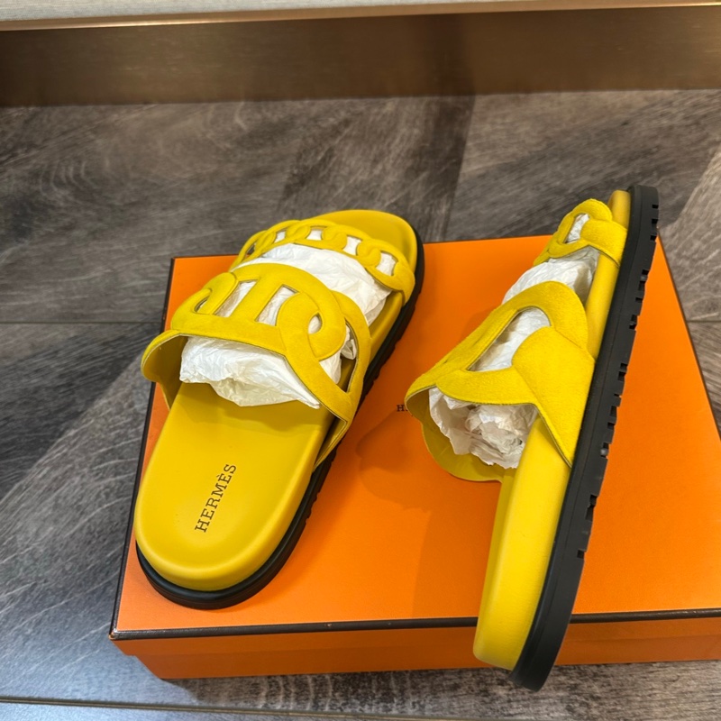 全新 Hermes 愛馬仕 Extra 豬鼻子鏈條一字拖鞋 36碼-3