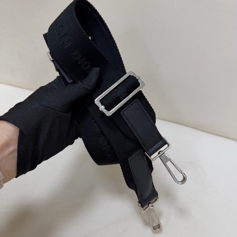 DIOR 黑色牛皮圓筒包 21×12.5 98新配件塵袋-7