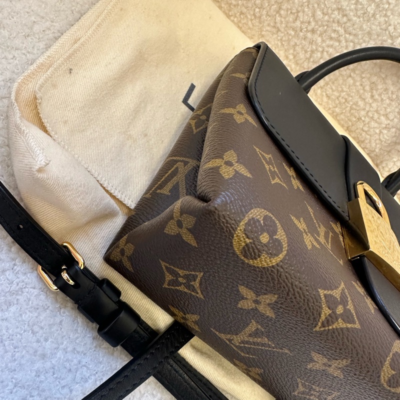 LV鎖頭BB 成色如圖 Louis Vuitton / Louis Vuitton M44141 Monogram 塗層帆布與光滑牛皮革-2