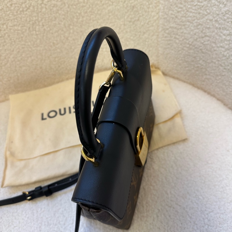 LV鎖頭BB 成色如圖 Louis Vuitton / Louis Vuitton M44141 Monogram 塗層帆布與光滑牛皮革-9