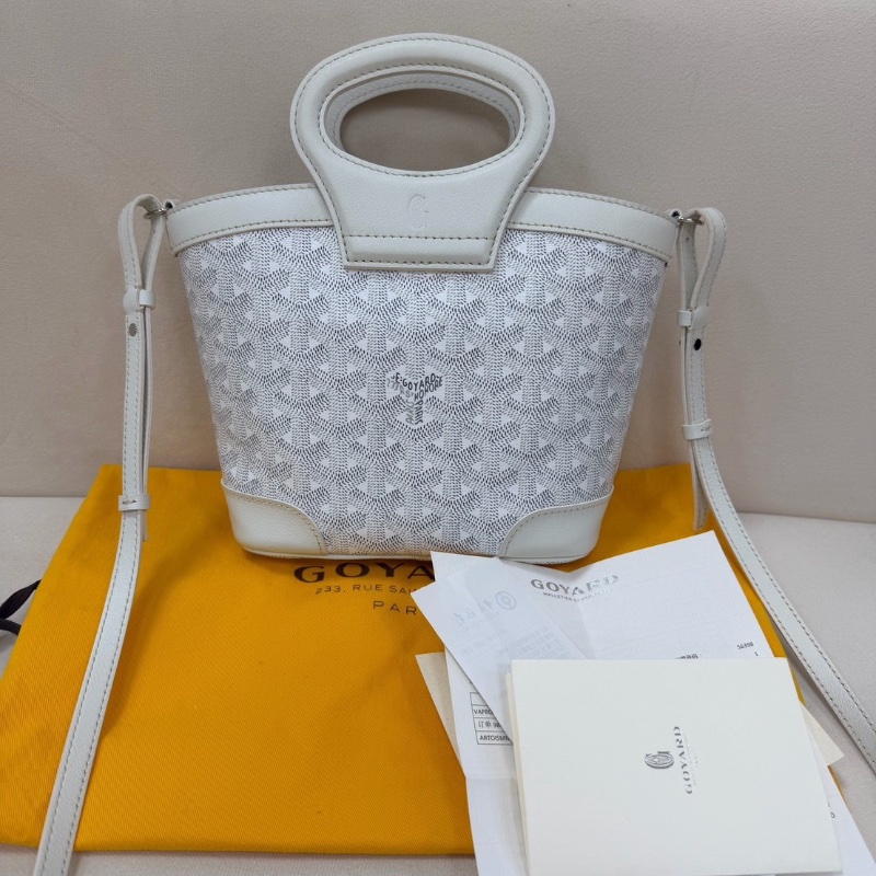 Goyard beluga mini菜籃子白色  18×23 99新配件塵袋-1