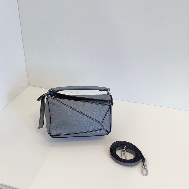 Loewe羅意威 mini puzzle迷你幾何包 灰色-1