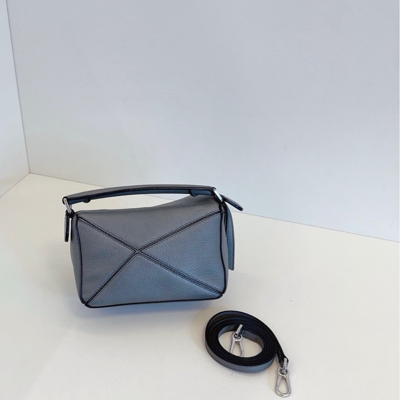Loewe羅意威 mini puzzle迷你幾何包 灰色-2