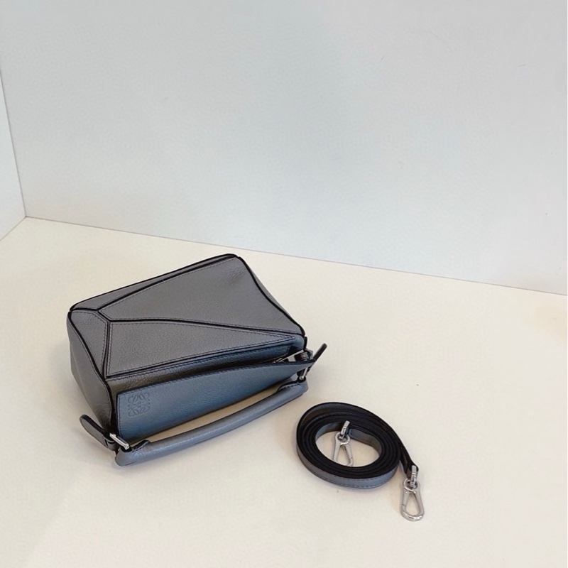 Loewe羅意威 mini puzzle迷你幾何包 灰色-4