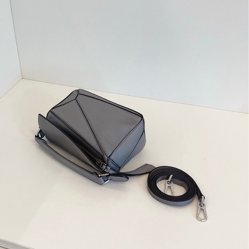 Loewe羅意威 mini puzzle迷你幾何包 灰色-6