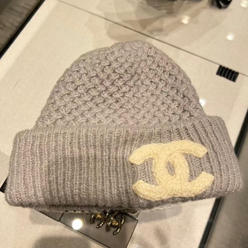 香奈兒毛帽（寶寶藍）-3