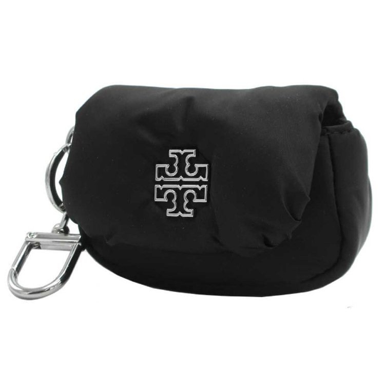 【TORY BURCH】尼龍泡芙零錢包/吊飾-黑-1