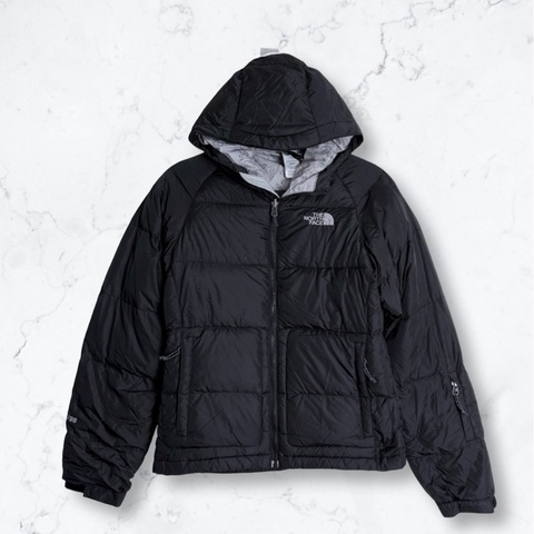 （正品幾乎全新少穿商品無為任何問題）The North Face北臉 女款小尺碼XS黑色保暖麵包羽絨連帽外套