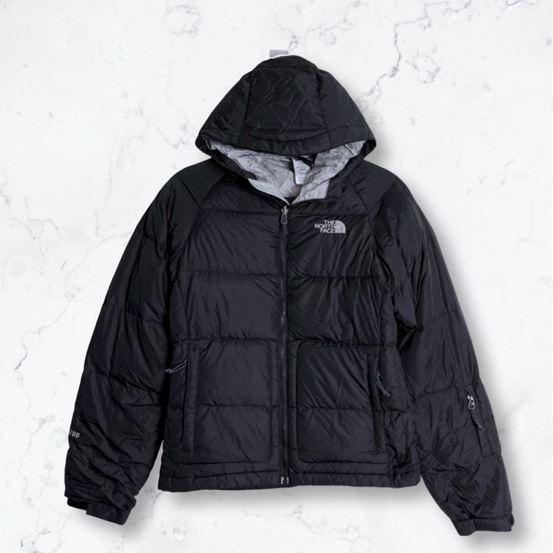 (正品幾乎全新少穿商品無為任何問題)The North Face北臉 女款小尺碼XS黑色保暖麵包羽絨連帽外套-10