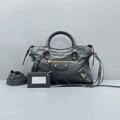 Balenciaga巴黎世家機車包灰色