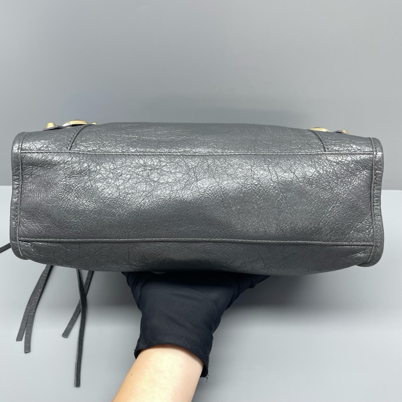 Balenciaga巴黎世家機車包灰色-2