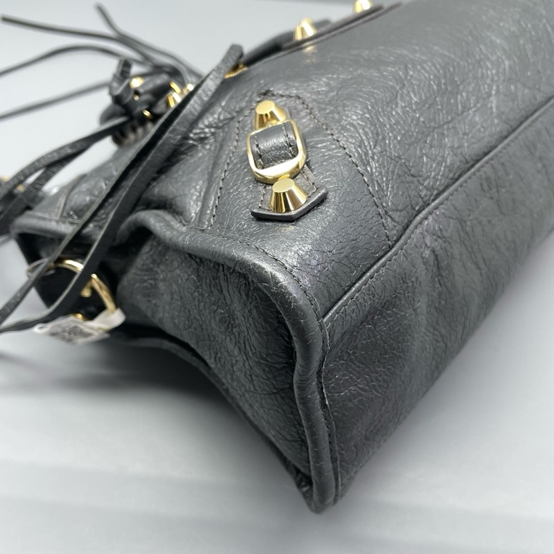 Balenciaga巴黎世家機車包灰色-3