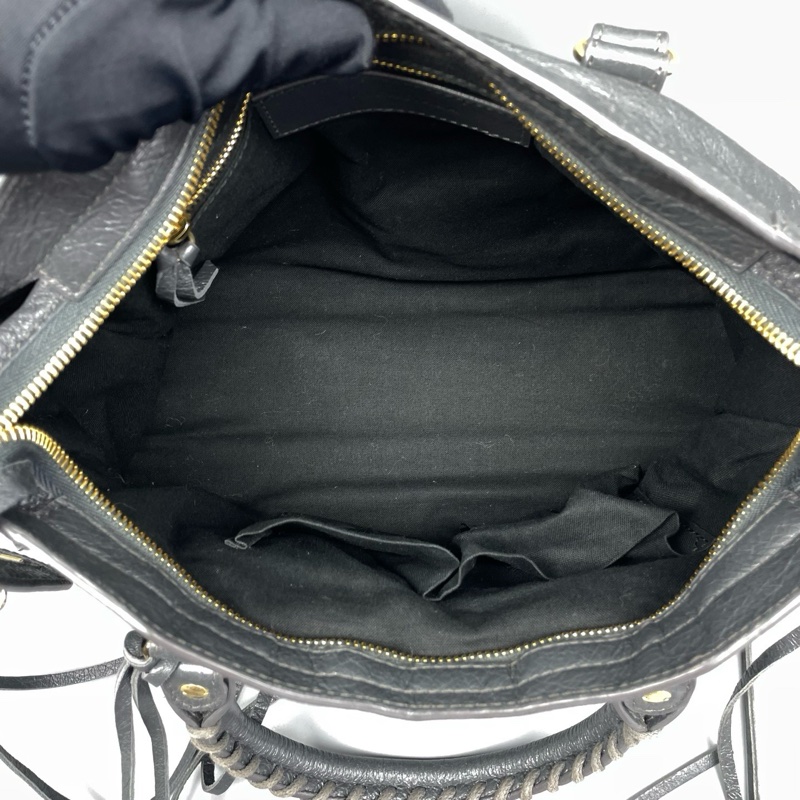 Balenciaga巴黎世家機車包灰色-6