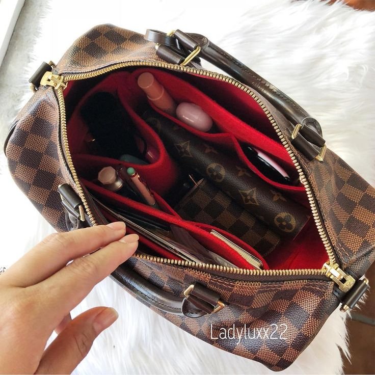 LV N40590 格紋 🎀現貨實拍 🎀Speedy30cm 波士頓包 手提 肩背 斜背包~二手品(附LV原廠三段式背帶)-4