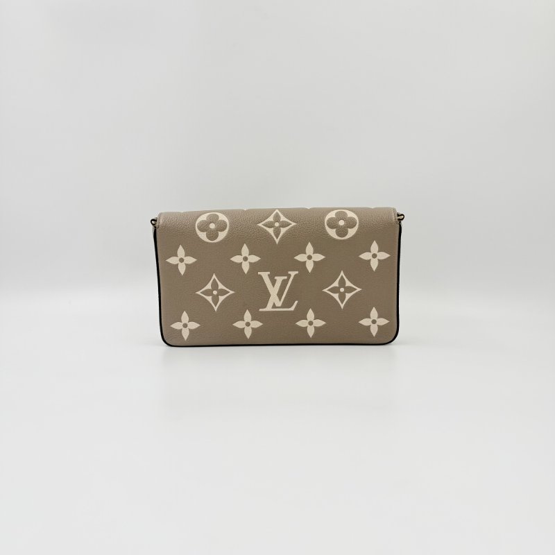 Louis Vuitton -斑鳩灰牛皮Félicie Pochette三合一斜背包-2