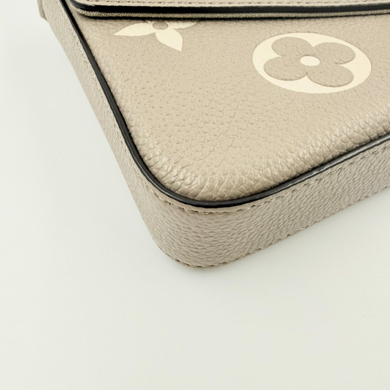 Louis Vuitton -斑鳩灰牛皮Félicie Pochette三合一斜背包-7