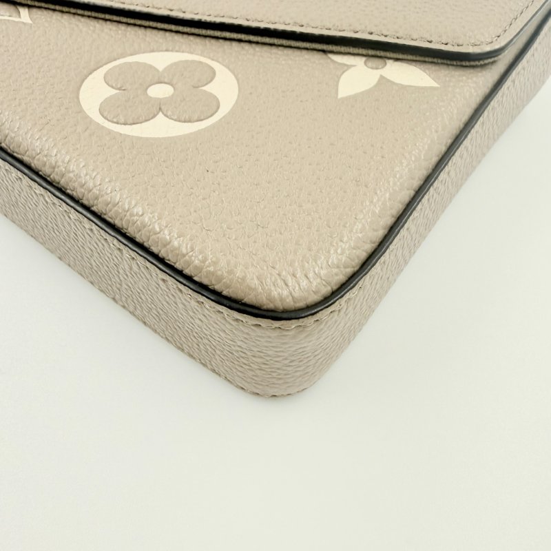 Louis Vuitton -斑鳩灰牛皮Félicie Pochette三合一斜背包-8