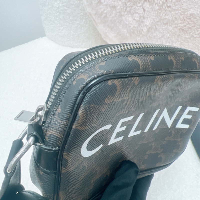 Celine 老花小號郵差包/相機包-5