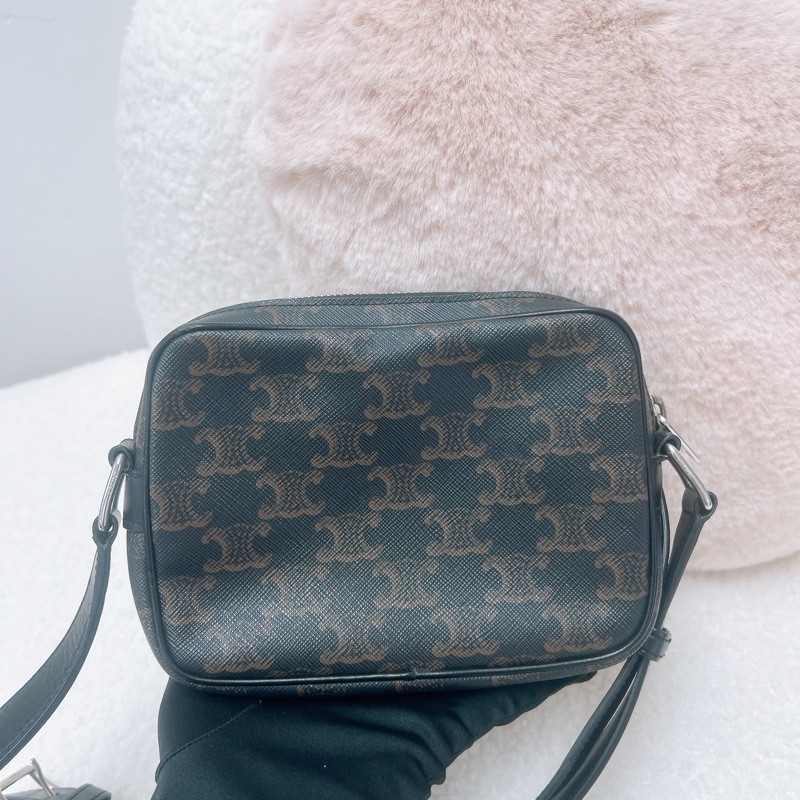 Celine 老花小號郵差包/相機包-8