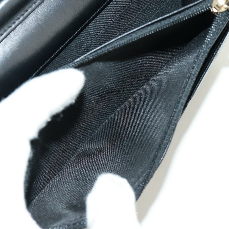 【日本直送】香奈兒 (CHANEL) 絎縫鏈條錢包,羊皮材質,黑色,CC標誌,貨號171862SAM-10