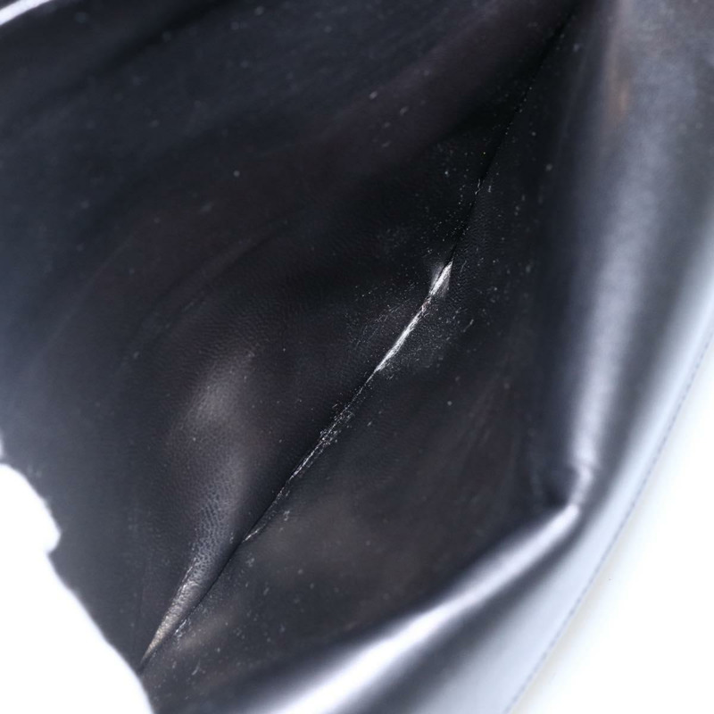 【日本直送】香奈兒 Matelasse 25 雙蓋鏈條包，羊皮材質，黑色，CC 標誌，正品 am10803SAM-24