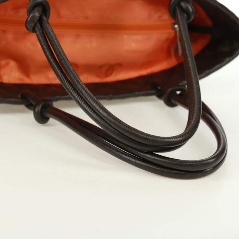 【日本直送】香奈兒 Cambon 系列托特包,皮革材質,深棕色,銀色雙C標誌,正品編號 166895SAV-7