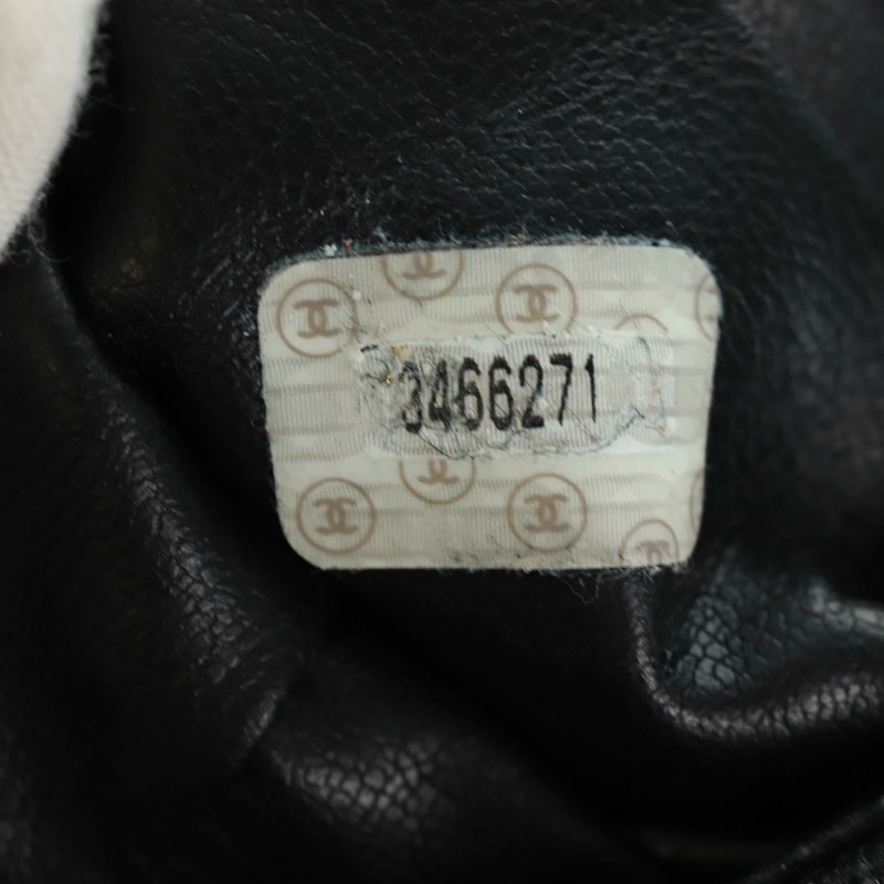 【日本直送】香奈兒 COCO 標誌雙肩包,魚子醬紋皮革,黑色金色 CC 標誌,正品 SK008SV-9