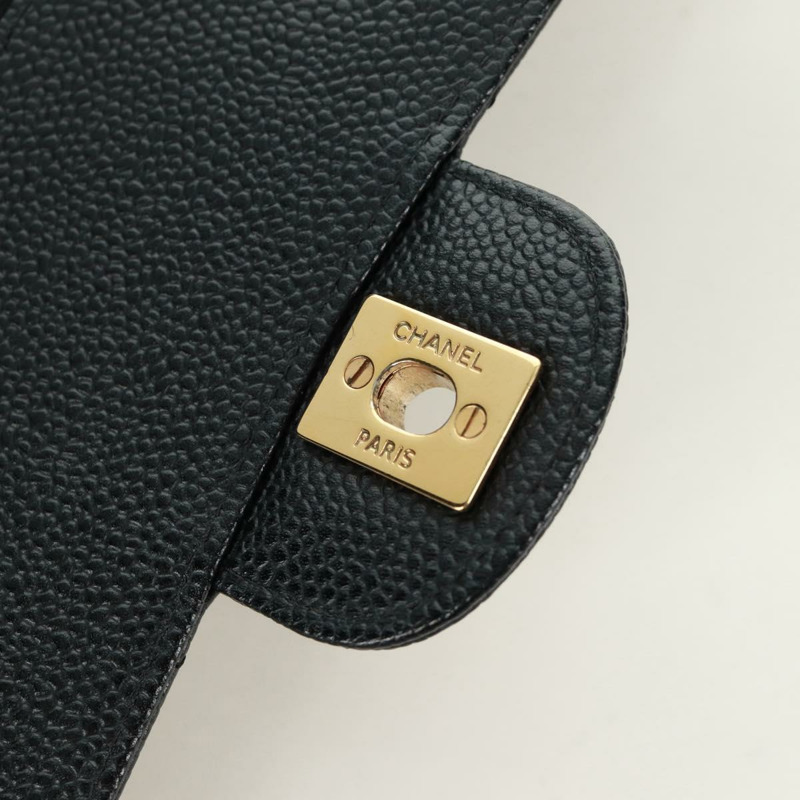 【日本直送】香奈兒雙蓋雙鏈絎縫25手袋,魚子醬皮,CC標誌,正品SK020SM-20