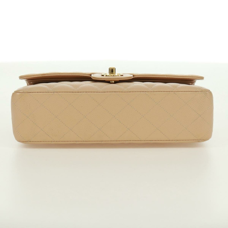 【日本直送】香奈兒雙蓋雙鏈絎縫25手袋,魚子醬紋小牛皮,CC標誌,正品SK012SM-5