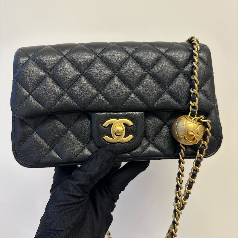 CHANEL 香奈兒 小金球 24年 晶片款 硬底 成色非常好-9