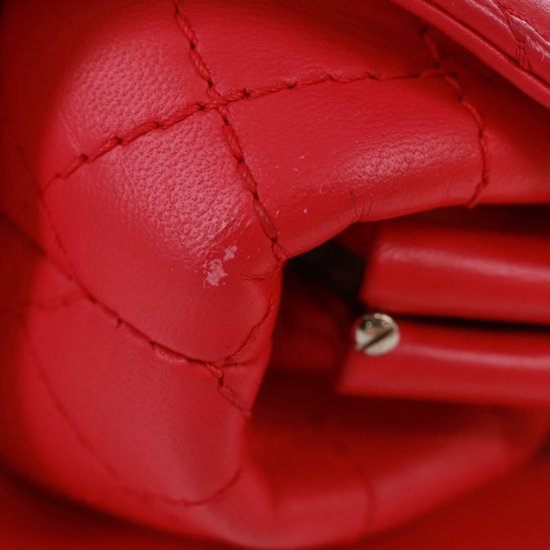 【日本直送】香奈兒 (CHANEL) 絎縫鏈條肩背包，粉紅銀色雙C標誌皮革款，貨號 171159SAM-4