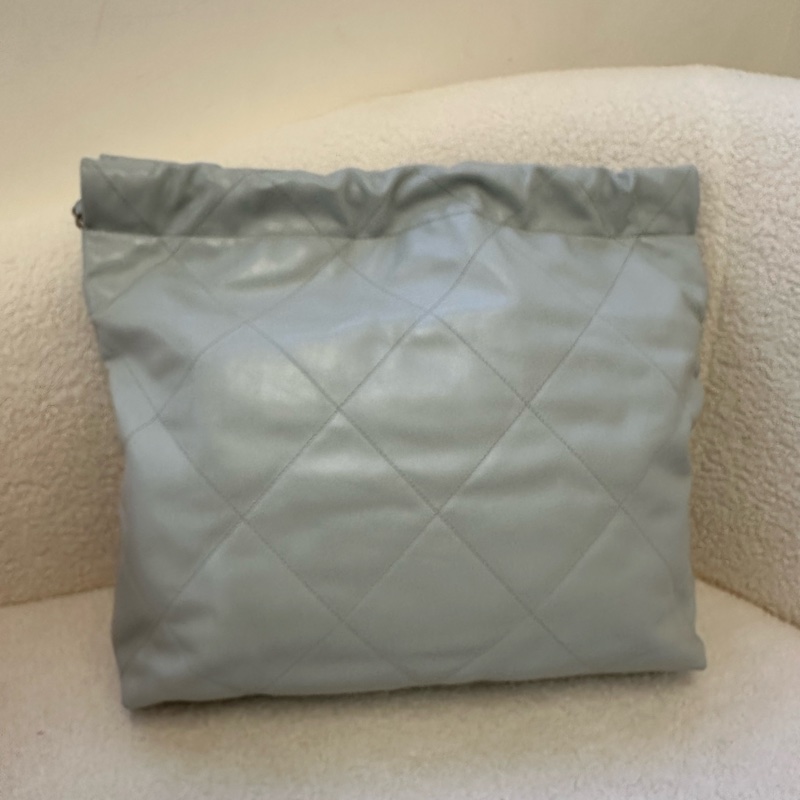 CHANEL 香奈兒 22Bag 23B 超大容量 皮穿鏈 菱格 23年 晶片款-1