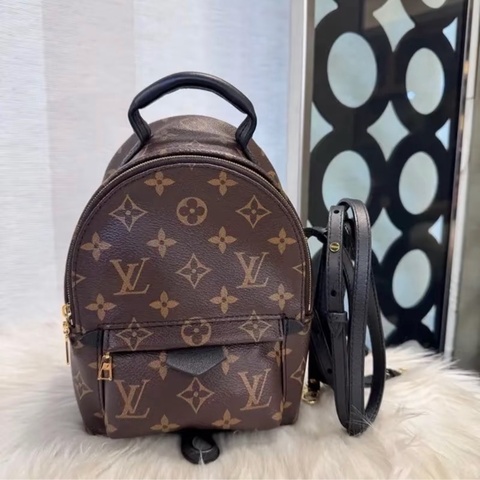 「JL精品代購」98新 LV mini spring 老花雙肩包