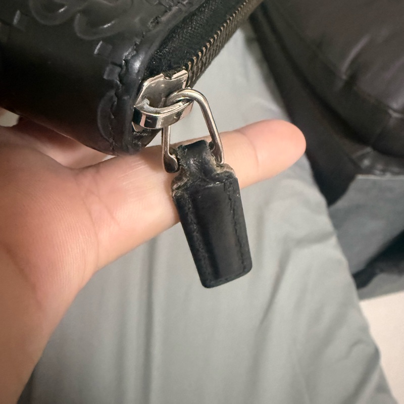 gucci 黑壓紋長夾-20