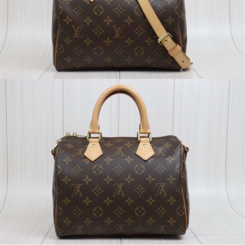 「JL精品代購」98新 LV 老花 speedy 25 ic 芯片款-3