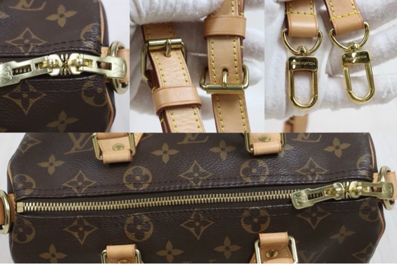 「JL精品代購」98新 LV 老花 speedy 25 ic 芯片款-9