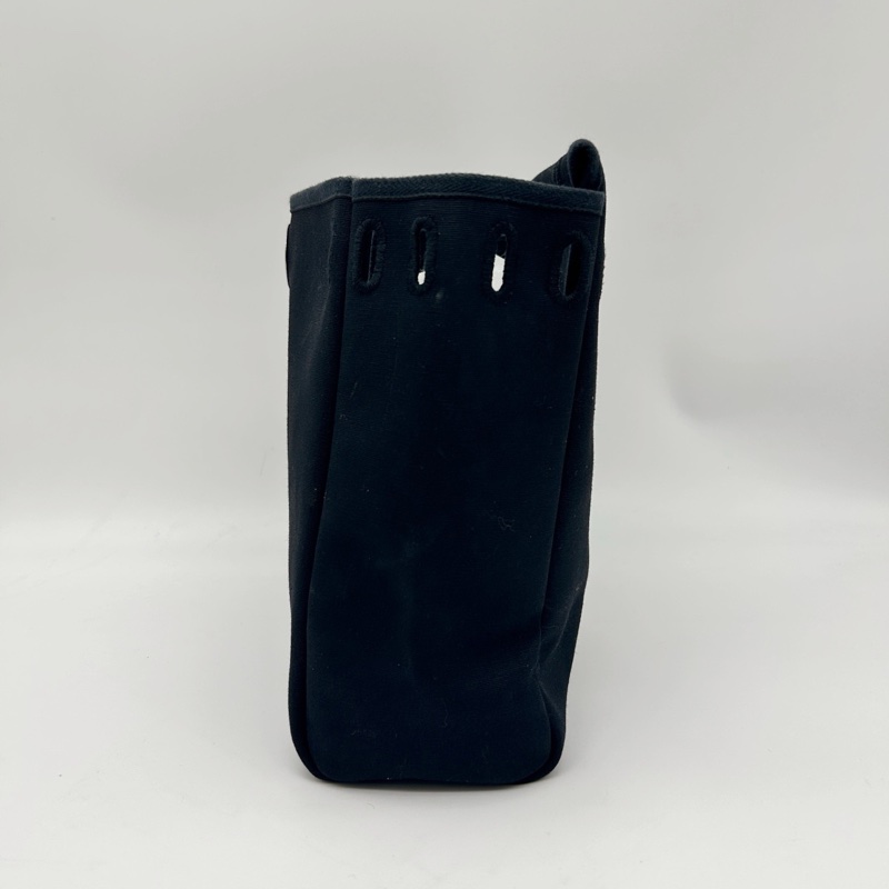 「JL精品代購」愛馬仕米色帆布拼皮2way herbag小號 附黑色替換袋-22